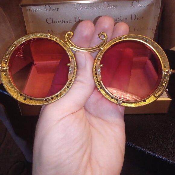 Christian DIOR Vintage Sunglasses 1960s PINK : DIOR COLLECTOR'S piece - Picture 11 of 17